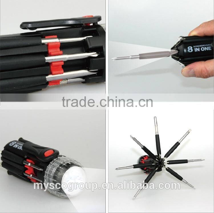8 IN 1 Multi-screwdriver torch/Hand Tool Sets