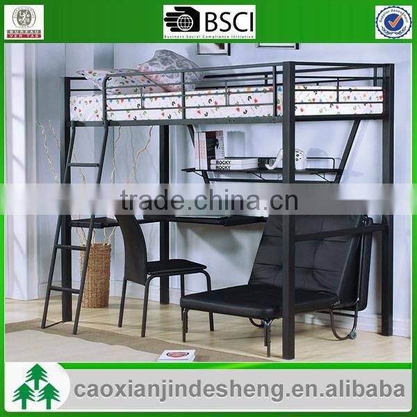 Promotional Bedroom Furniture metal twin over twin bunk bed - Black TT- 42