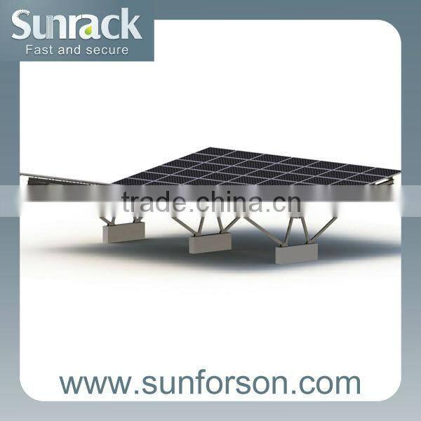 Solar ground mounting system 10kw of carport