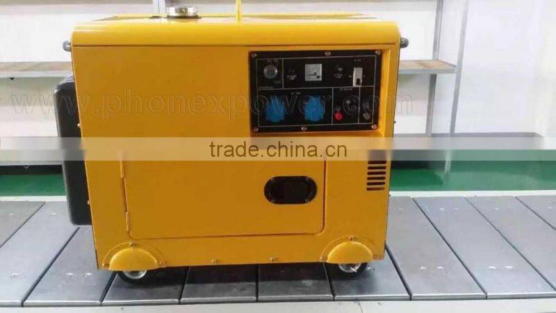 7.5kVA Portable Diesel Generator Small Home Use 7.5kVA Silent Diesel Generator Mobile 7.5kVA Home Generators