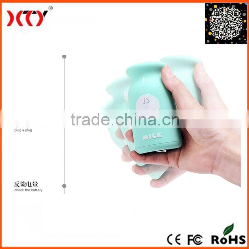 Milk Bottle Shaped Universal 5200mAh Backup External Battery USB Power Bank Charger