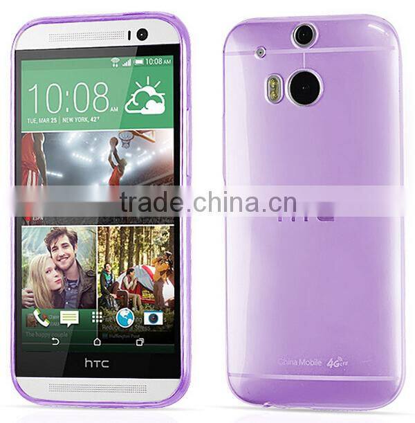 trending products for 2015 for htc one m8 ultrathin 0.3mm tpu cover case