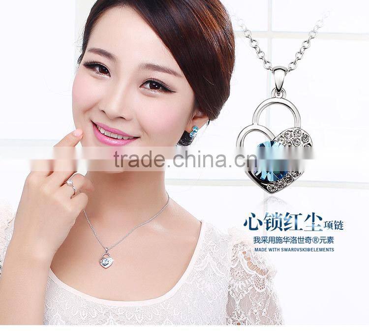OUXI 2015 show love heart necklace