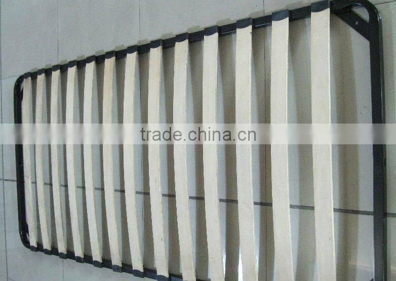 Strong metal slatted bed base