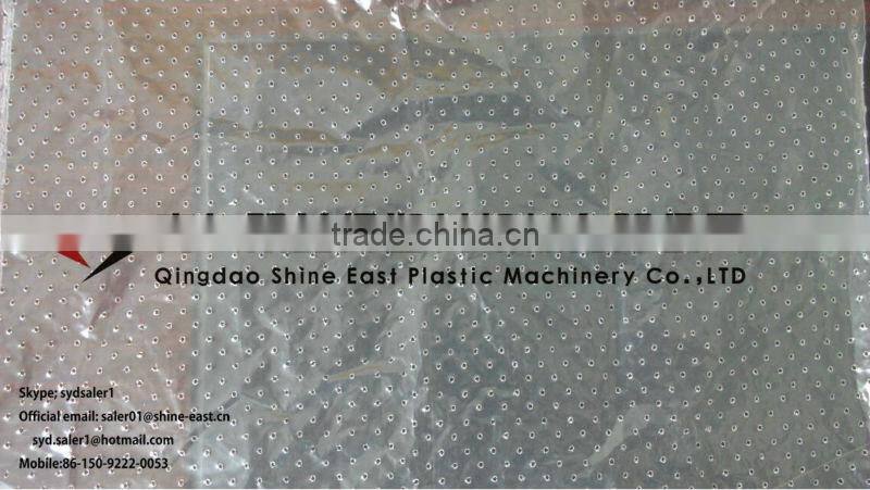 Micro- perforated Plastic fruit / food Film Punching and Perforating Machine for PVC PP PE LDPE HDPE casy poly prop film