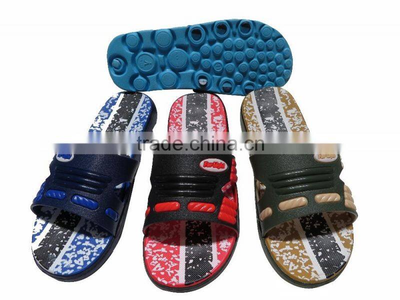 man eva flat slippers with pvc upper