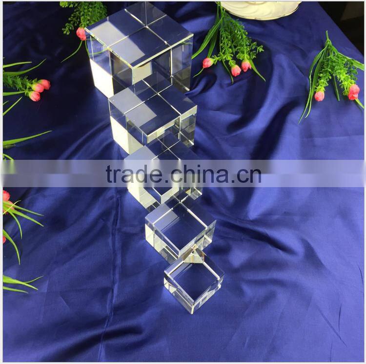 Factory Wholesale K9 Blank Crystal 3d laser etched glass cube