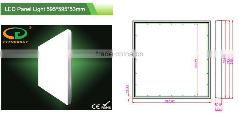 No gap easy assembled 50MM thickness 48W 2'x2' frameless sky panel led light
