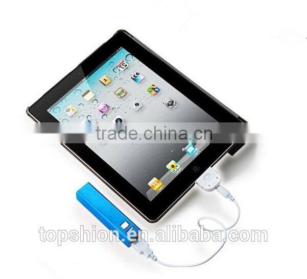 Aluminum metal power bank 2600mah external battery power charger, mini universal power bank 2600mah with micro usb cable