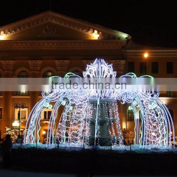 3D fourtains lights large giant garden light