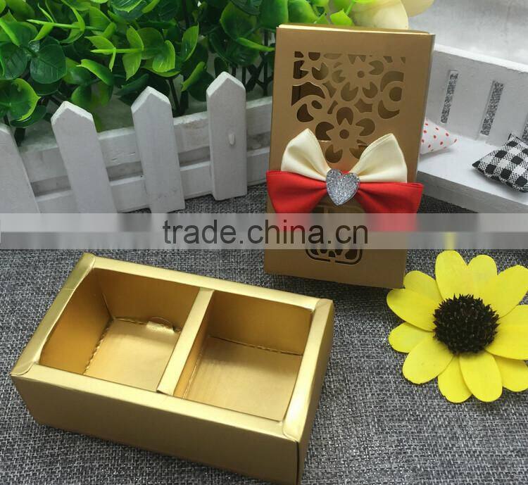 High quality wedding party favor boxes gold wedding favour boxes