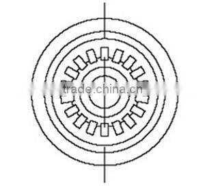 Professional manufacturer hot selling 45.5mm round electret transmitter microphone