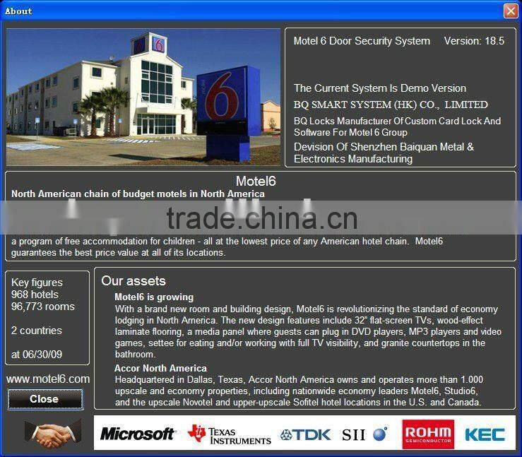 Classic Low Power Consumption and Low Temprature Working Hotel Door Lock K-3000P3B