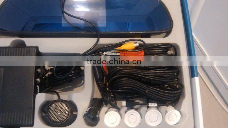 rearview mirror parking sensor system with camera