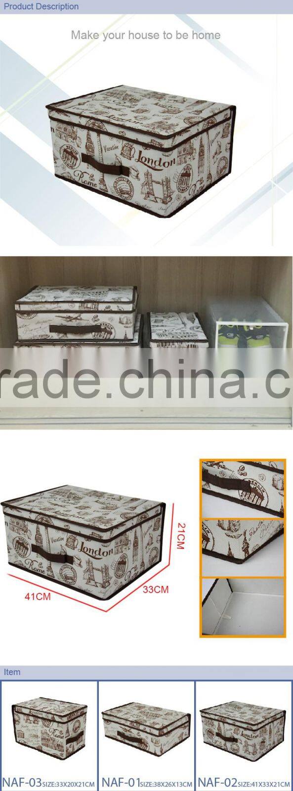 2016 Most Fashion Folding Non woven Storage Box