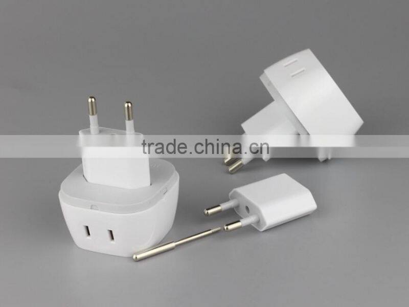 Fashion design multifunctional Korea travel adapter with diverse plugs for charging