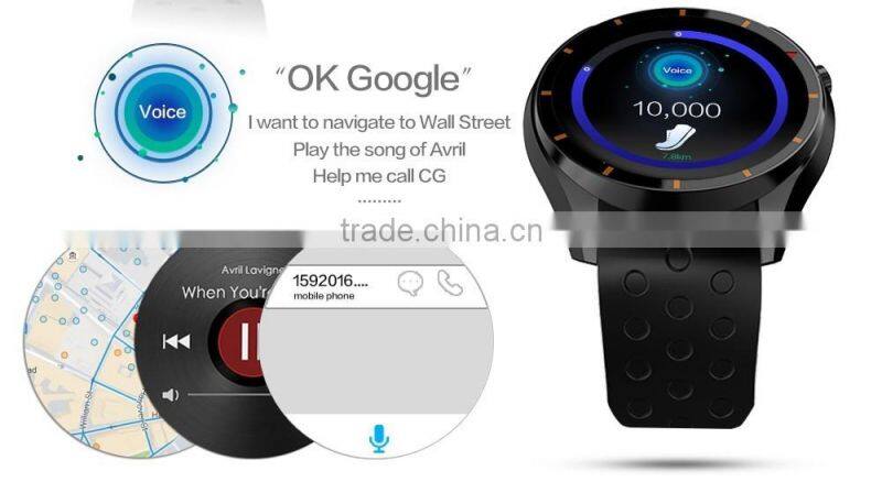 3G Heart rate monitor Pedometer G-sensor Wifi GPS smart watch