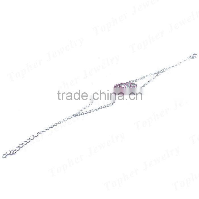 Fashion design 925 sterling silver 2015 charm bracelet