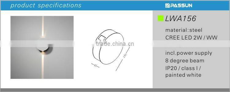 hotel modern round led decorative wall light