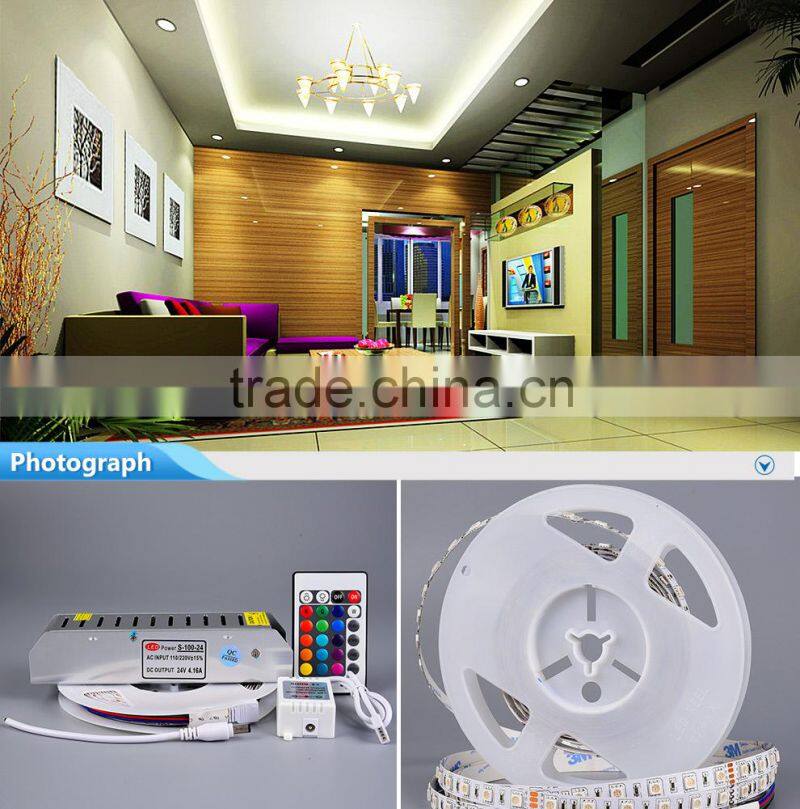 SMD 5050 Flexible Waterproof RGB LED Strip 24V IP68