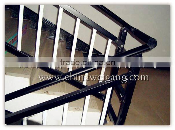 Outdoor iron railing staircase railing