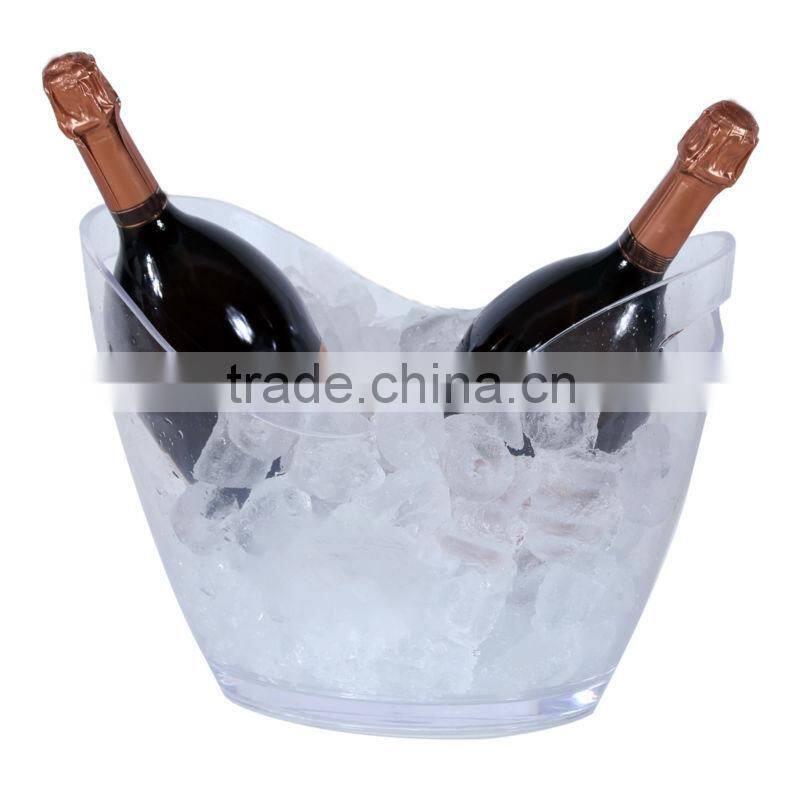 3.5L Mini Plastic acrylic ice bucket for beer promotion, champagne wine ice bucket for party