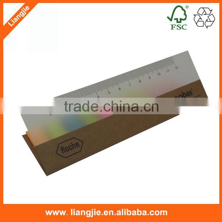 Eco kraft paper Arrow sticky note pad in Recycled Case