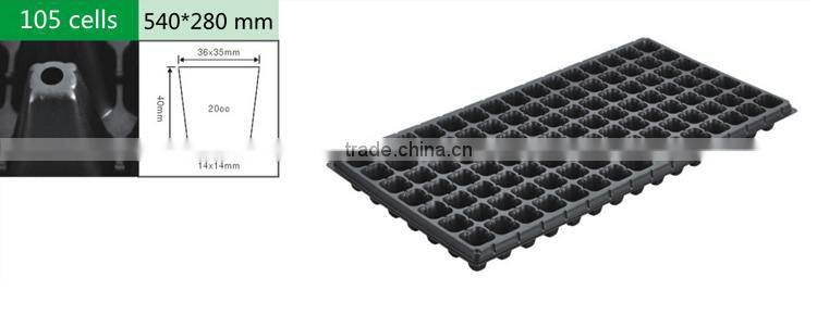 6 15 18 32 50 72 98 105 128 200 holes plastic seed starter tray