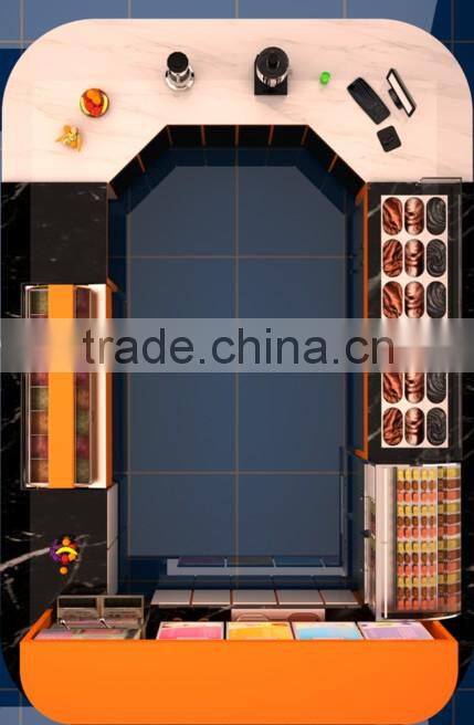 industrial popcorn machine with plywood mall popcorn kiosk coffee kiosk design for sale