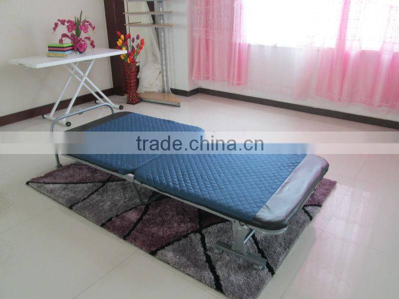 metal folding bed with cushion