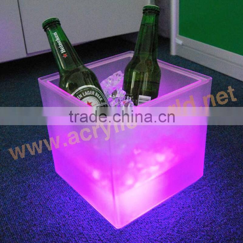 led ice bucket ice cooler
