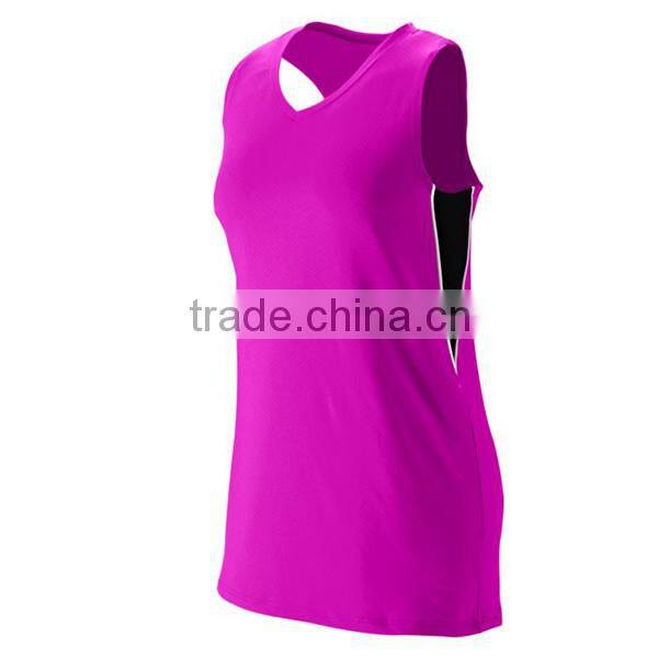 hot sale women sleeveless acid green beach volleyball jerseys