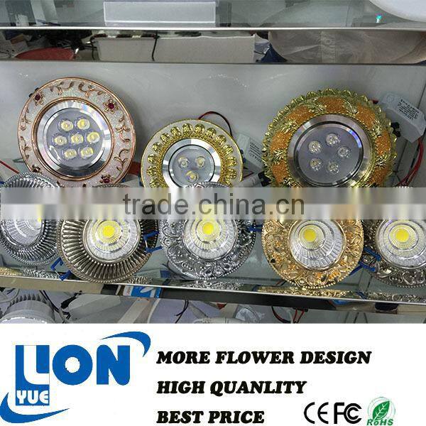 factory direct COB Design flower shade led ceiling light 5W 7W