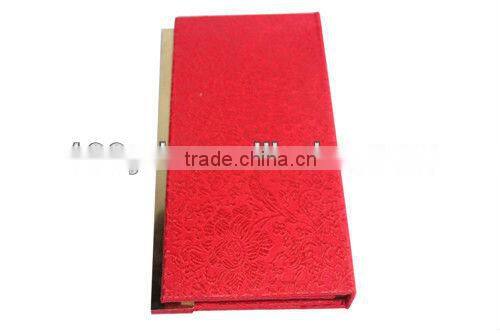 2016 New Design Luxurious Fabric Desk Calendar Paper Kalendar