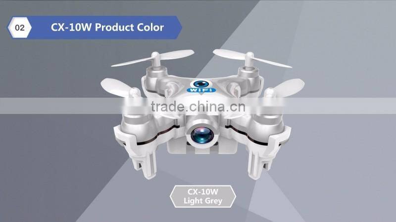Cheerson CX-10W mini WiFi Control Flying Camera 4CH 6 Axis RC Quadcopter App for Android and IOS