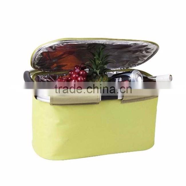 Best selling promotional top quality collapsible Insulated folding picnic basket