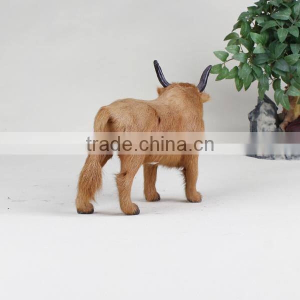 new designed artificial cartoon cow with horn
