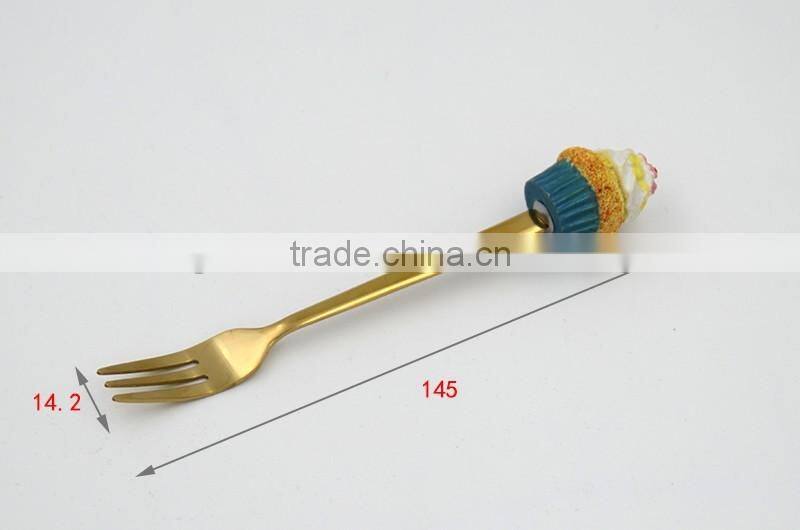 Cute design EU standard stainless steel sugar spoon dessert spoon