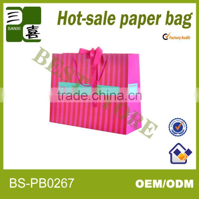 Flower printed paper shopping bag for watsons products