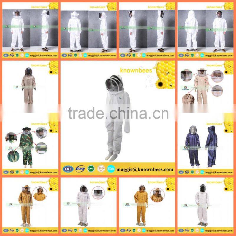 cotton beekeeping protective hat / beekeeping suit white color