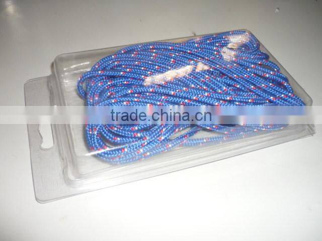 pp braid rope with a plastic blister