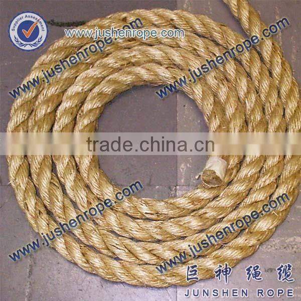 Natural high strength 2 inch manila cord for sale