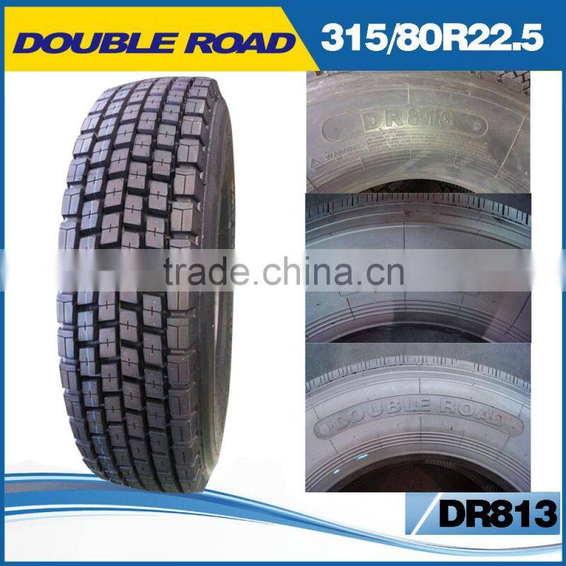 2016 new produce DOUBLE ROAD brand truck tire 315/80R22.5
