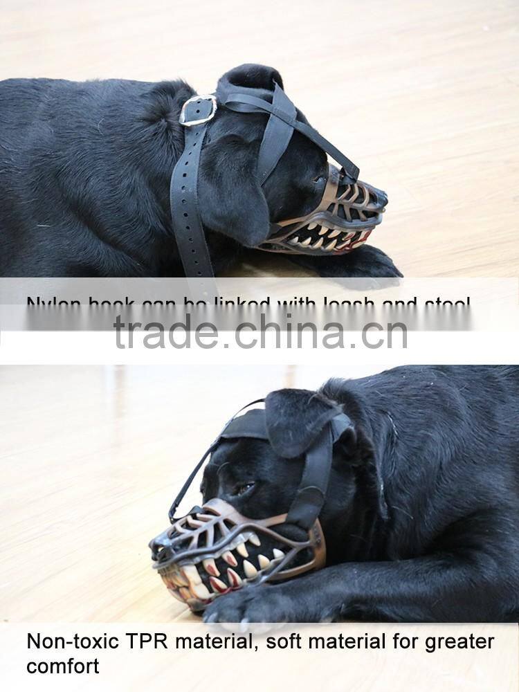 Festival disguise werewolf dog muzzle with fierce expression