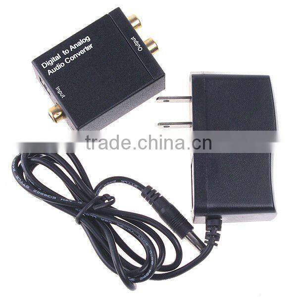 Digital Optical Coaxial Toslink to Analog RCA Audio Converter