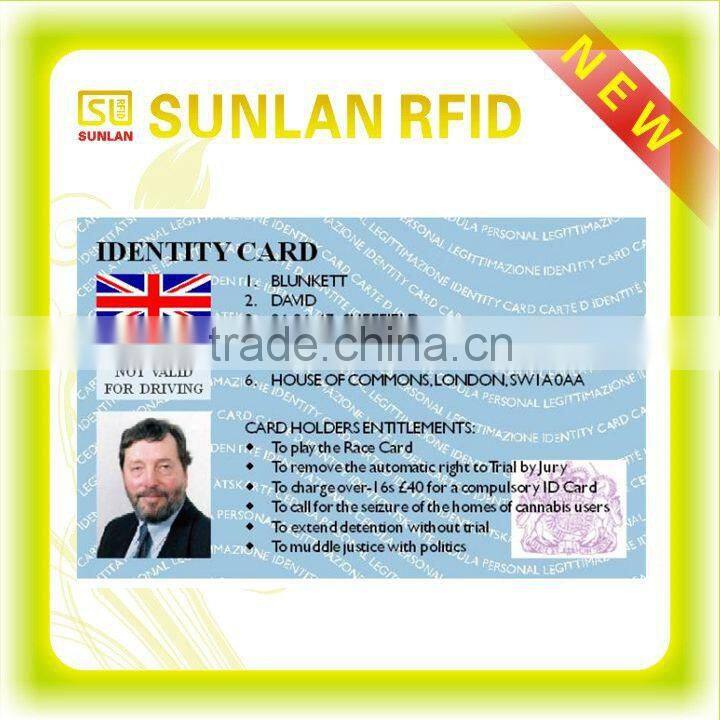 125Khz pvc sheet for id card/school id card format