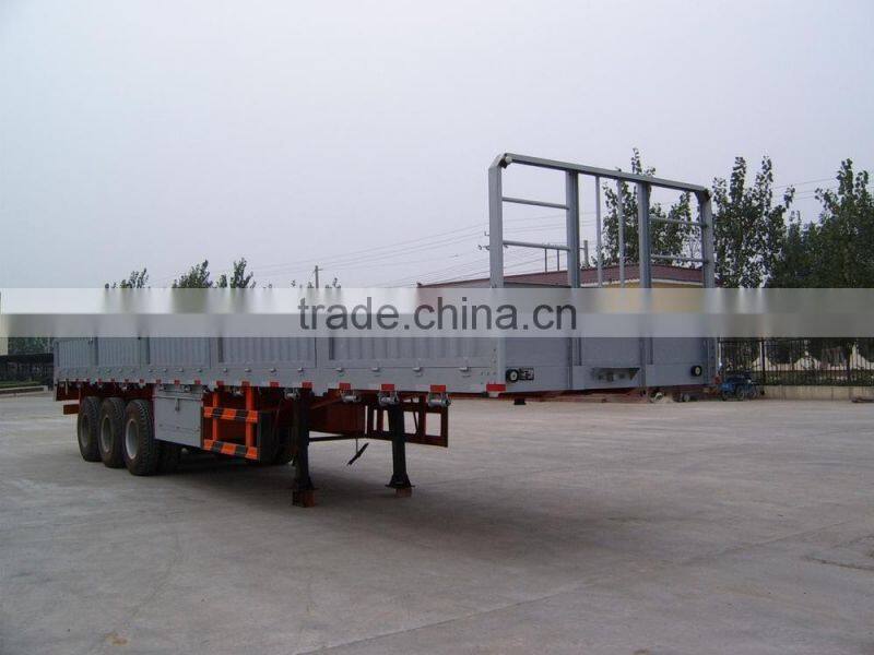 low price 24 tons drop side semi trailer