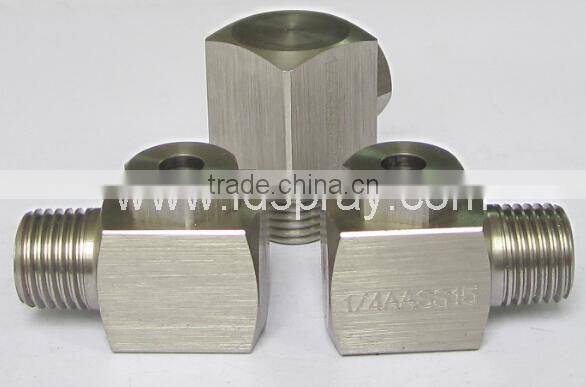 Dust control chemical processing hollow cone water jet nozzle