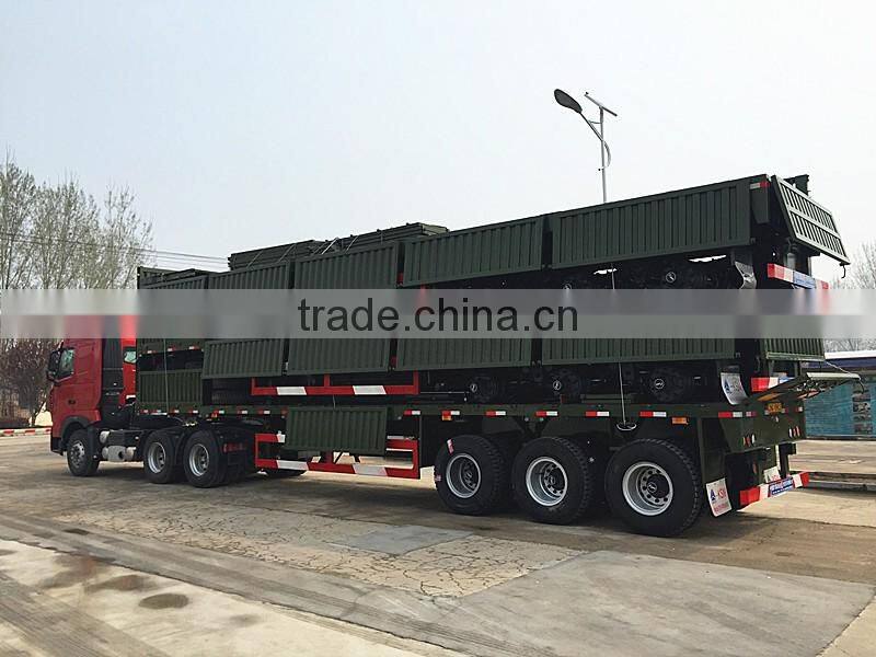 Sino truck Tri-Axle side wall semi trailer cargo trailer utility trailer for sale
