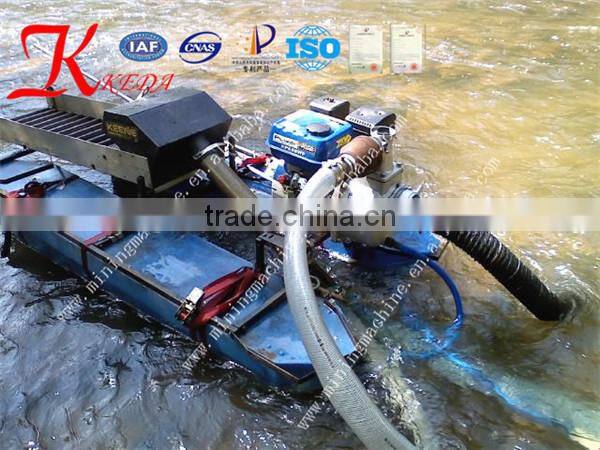 small size river gold suction dredger for sale